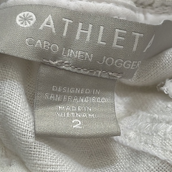 Athleta Cabo linen jogger size 2 white - Picture 8 of 10